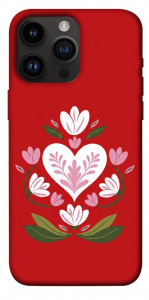 Чехол Квітуче серце для iPhone 14 Pro Max