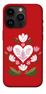 Чохол Квітуче серце для iPhone 14 Pro