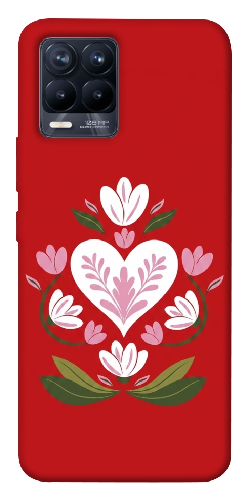 Чохол Квітуче серце для Realme 8 Pro