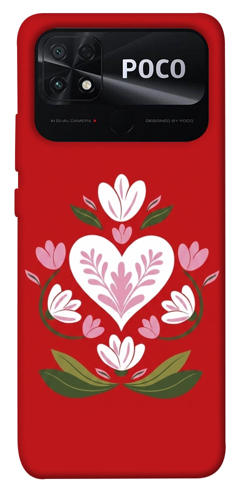 Чехол Квітуче серце для Xiaomi Poco C40