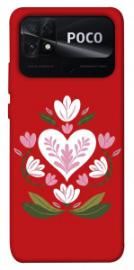 Чехол Квітуче серце для Xiaomi Poco C40
