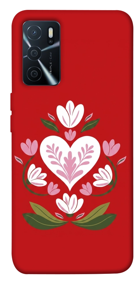 Чехол Квітуче серце для Oppo A16