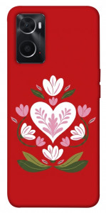 Чехол Квітуче серце для Oppo A76 4G