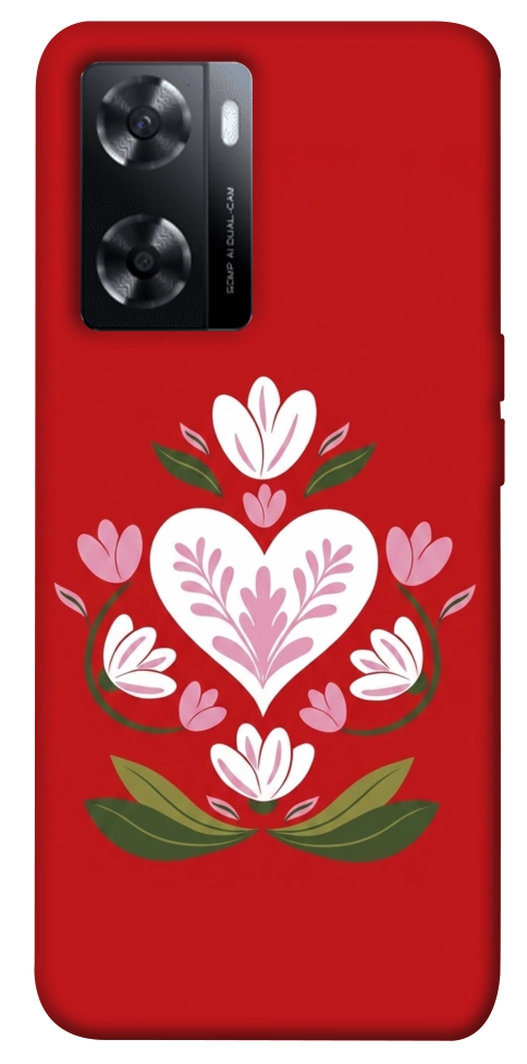 Чехол Квітуче серце для Oppo A57s