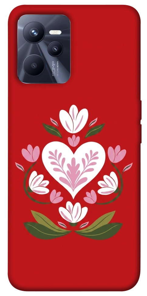 Чехол Квітуче серце для Realme C35