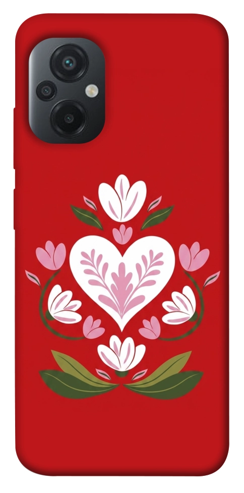 Чехол Квітуче серце для Xiaomi Poco M5