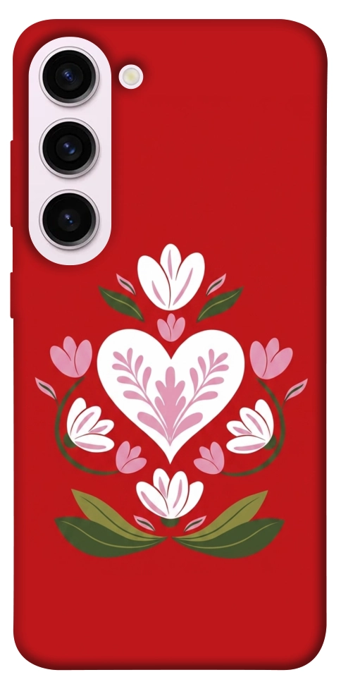 Чехол Квітуче серце для Galaxy S23+