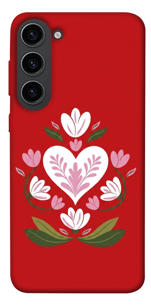 Чохол Квітуче серце для Galaxy S23