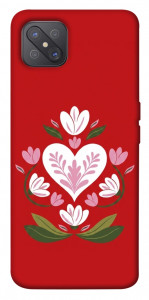 Чехол Квітуче серце для Oppo A92s