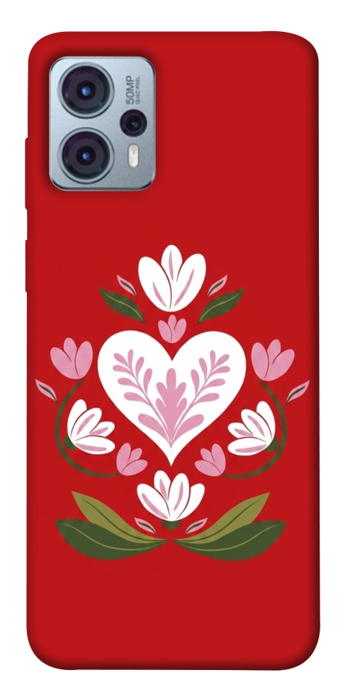 Чохол Квітуче серце для Motorola Moto G23