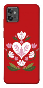 Чохол Квітуче серце для Motorola Moto G32
