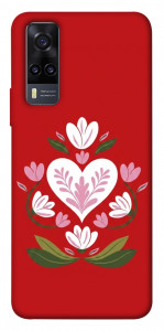 Чохол Квітуче серце для Vivo Y31