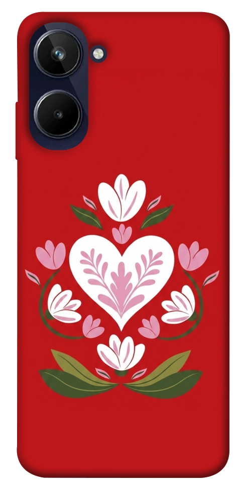 Чехол Квітуче серце для Realme 10 4G