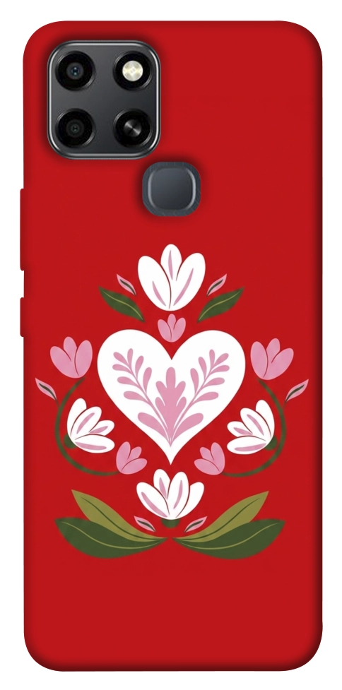 Чехол Квітуче серце для Infinix Smart 6