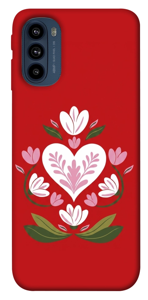 Чохол Квітуче серце для Motorola Moto G41