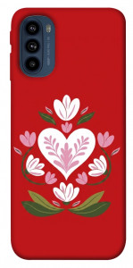 Чохол Квітуче серце для Motorola Moto G41