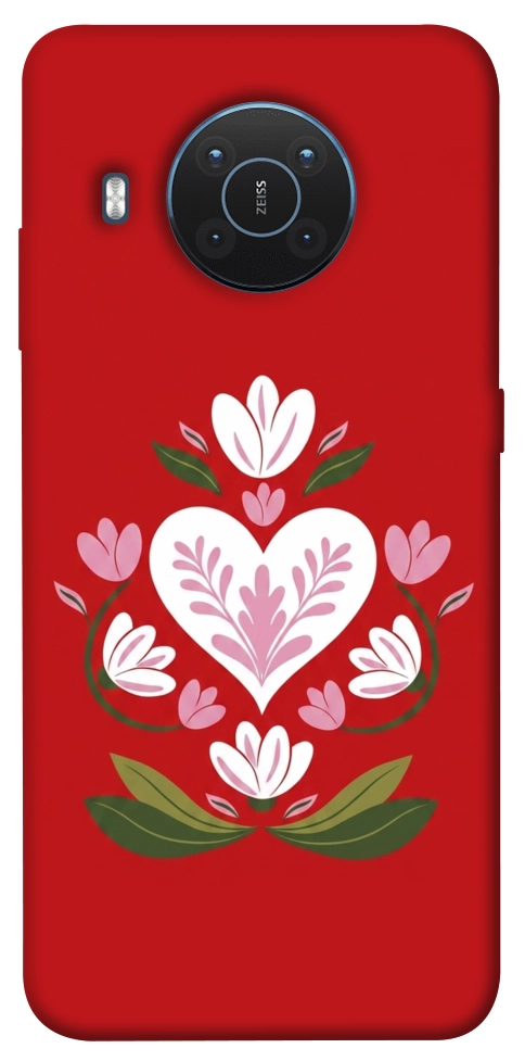 Чехол Квітуче серце для Nokia X20