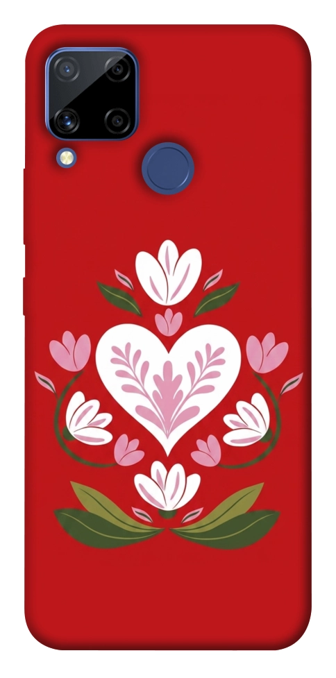 Чехол Квітуче серце для Realme C15