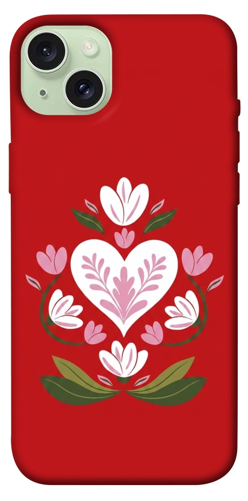 Чохол Квітуче серце для iPhone 15 Plus