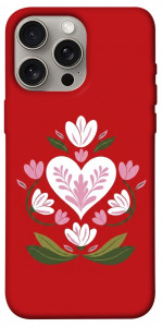 Чехол Квітуче серце для iPhone 15 Pro Max