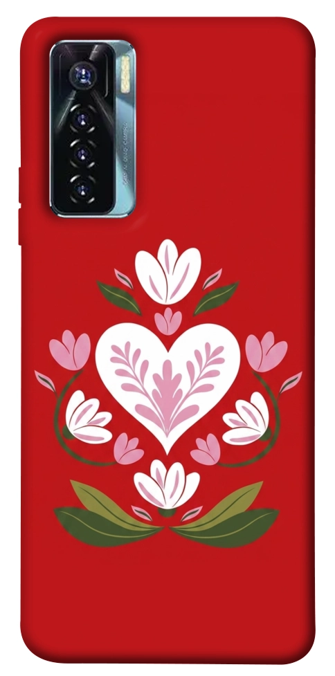 Чохол Квітуче серце для TECNO Camon 17 Pro