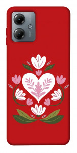 Чехол Квітуче серце для Motorola Moto G14