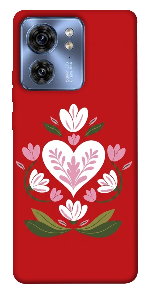 Чехол Квітуче серце для Motorola Edge 40