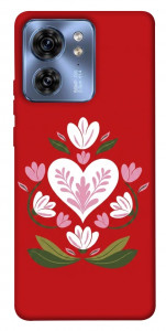 Чохол Квітуче серце для Motorola Edge 40