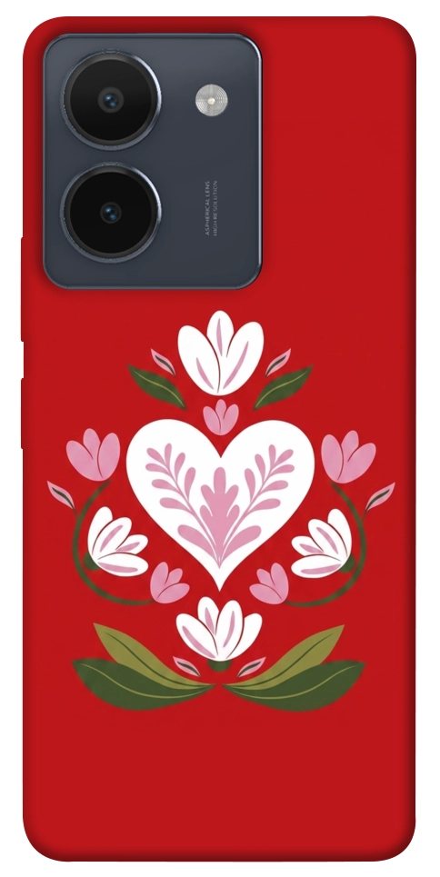 Чехол Квітуче серце для Vivo Y36