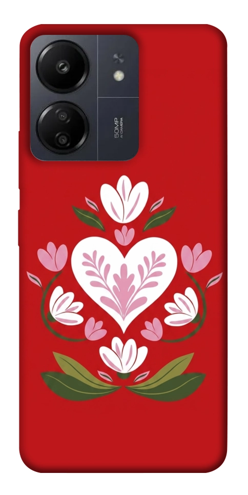Чохол Квітуче серце для Xiaomi Redmi 13C