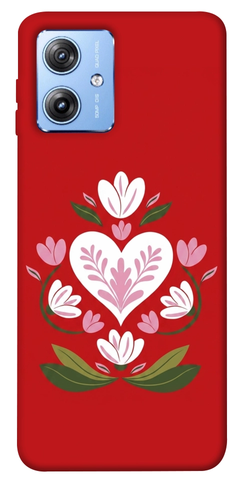 Чехол Квітуче серце для Motorola Moto G84