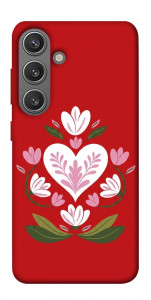 Чохол Квітуче серце для Galaxy S24