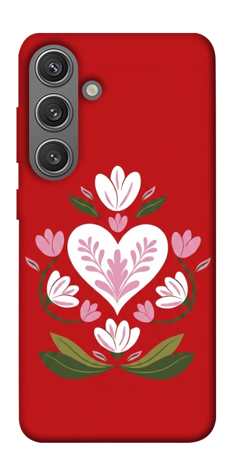 Чехол Квітуче серце для Galaxy S24+