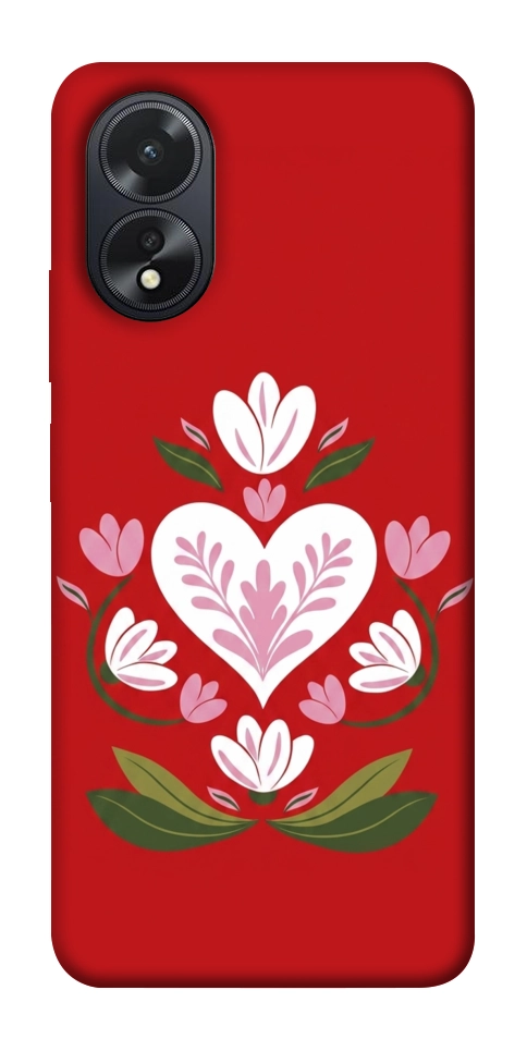 Чехол Квітуче серце для Oppo A38