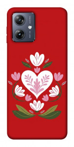 Чохол Квітуче серце для Motorola Moto G54