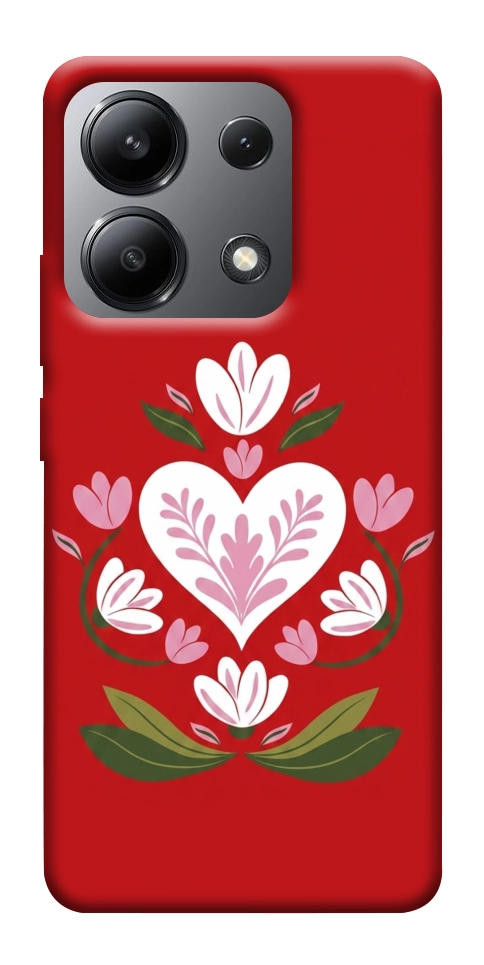 Чехол Квітуче серце для Xiaomi Redmi Note 13 4G