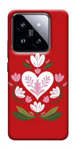 Чехол Квітуче серце для Xiaomi 14 Pro