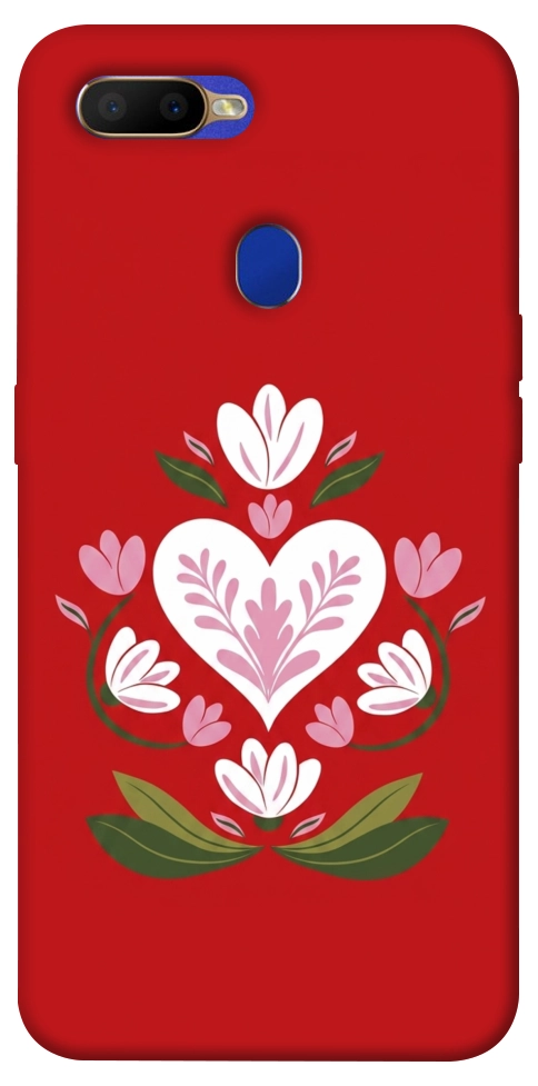 Чехол Квітуче серце для Oppo A7