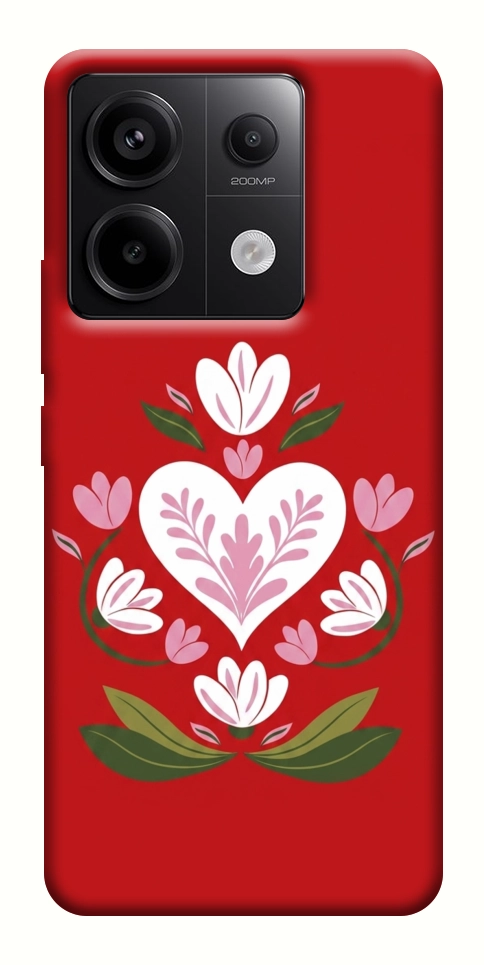 Чохол Квітуче серце для Xiaomi Redmi Note 13 Pro 4G