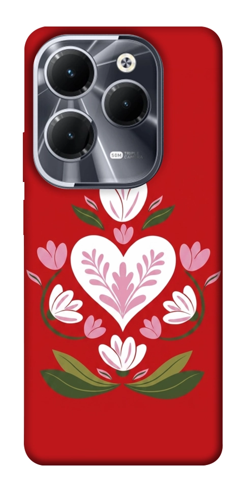 Чехол Квітуче серце для Infinix Hot 40