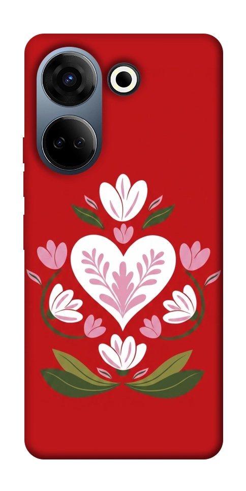 Чехол Квітуче серце для TECNO Camon 20 Pro (CK7n)