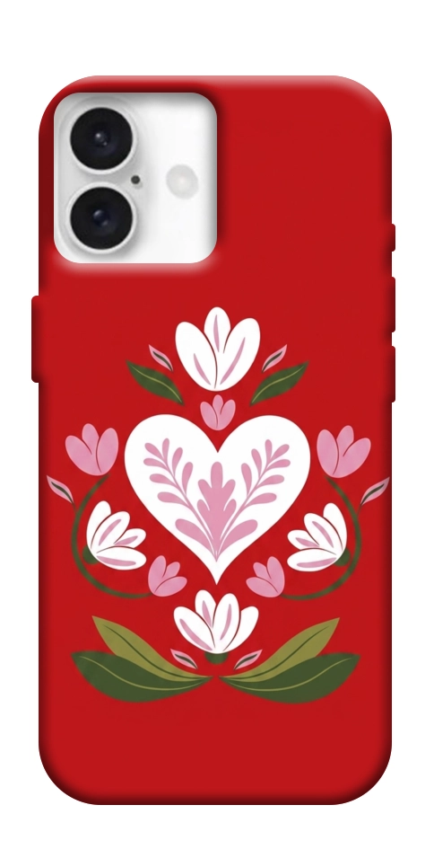 Чехол Квітуче серце для iPhone 16