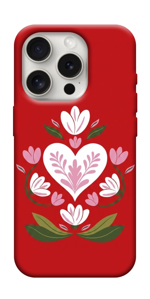 Чехол Квітуче серце для iPhone 16 Pro Max