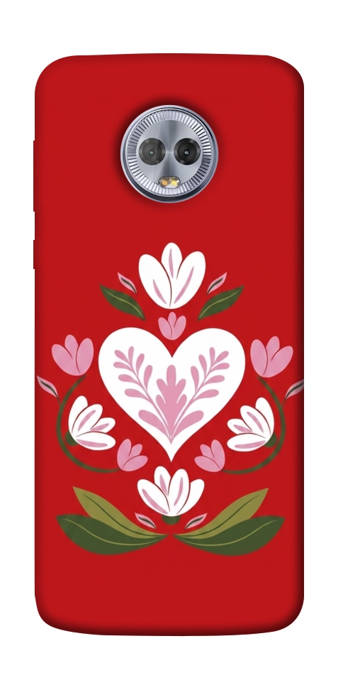 Чехол Квітуче серце для Motorola Moto G6 Plus