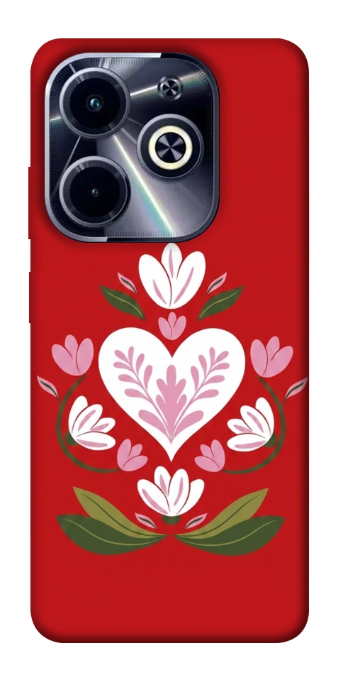Чехол Квітуче серце для TECNO Spark 20