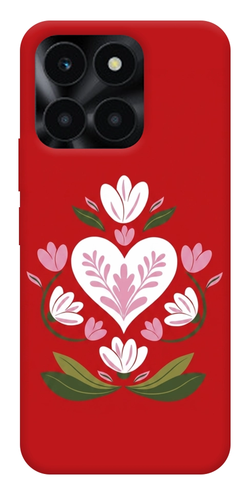 Чехол Квітуче серце для Huawei Honor X6a