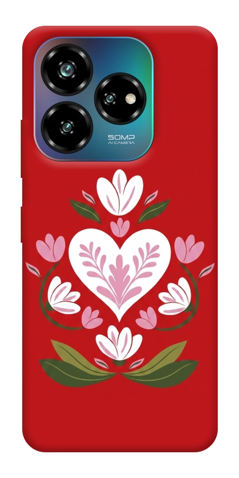 Чехол Квітуче серце для ZTE Nubia V60