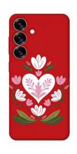 Чехол Квітуче серце для Galaxy S25