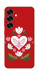 Чехол Квітуче серце для Galaxy S25