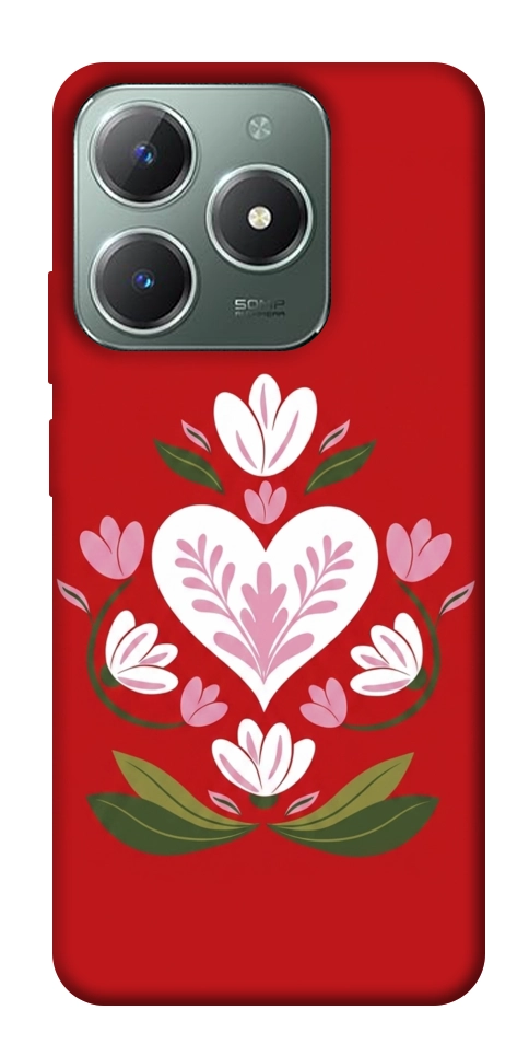 Чехол Квітуче серце для Realme C61